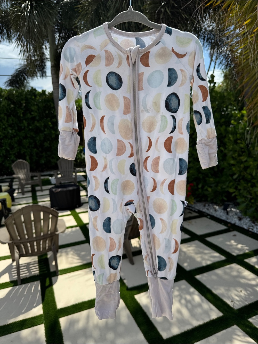 LITTLE SLEEPIES Moon Phase Onesie